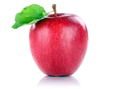 Frischer roter Apfel
